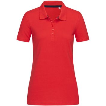 Stedman Stars Hanna Cotton Ladies Polo - Crimson Red