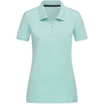 Stedman Stars Hanna Cotton Ladies Polo - Frosted Blue