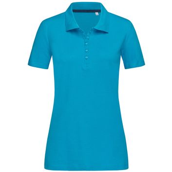 Stedman Stars Hanna Cotton Ladies Polo - Hawaii Blue