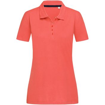 Stedman Stars Hanna Cotton Ladies Polo - Salmon Pink