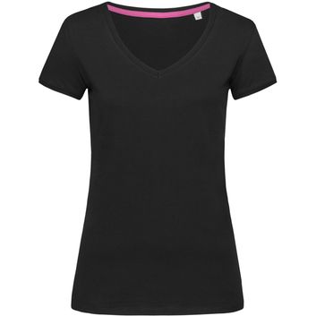Stedman Stars Megan V Neck Ladies T-Shirt - Black Opal