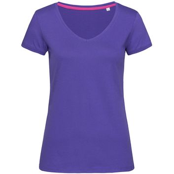 Stedman Stars Megan V Neck Ladies T-Shirt - Deep Lilac