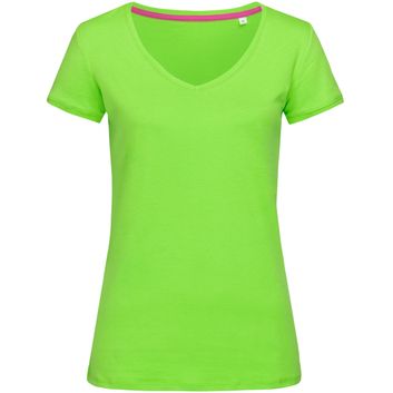 Stedman Stars Megan V Neck Ladies T-Shirt - Green Flash