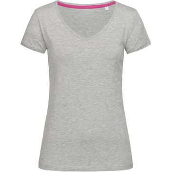 Stedman Stars Megan V Neck Ladies T-Shirt - Heather Grey