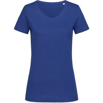 Stedman Stars Sharon Slub V/Neck T-Shirt - True Blue