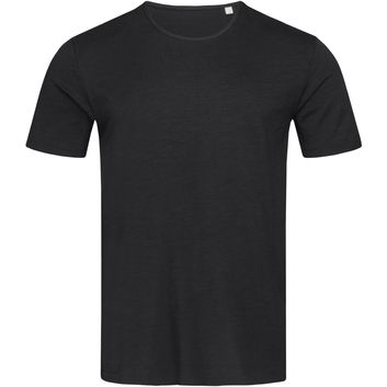 Stedman Stars Shawn Slub Crew Neck T-Shirt - Black Opal