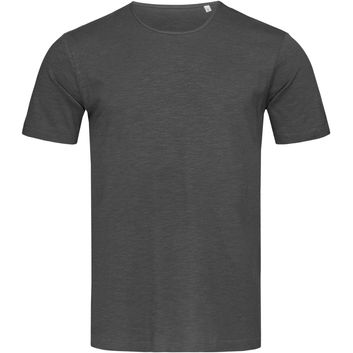 Stedman Stars Shawn Slub Crew Neck T-Shirt - Slate Grey
