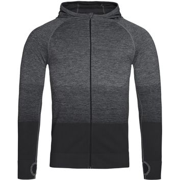 Stedman Active Sports Seamless Raglan Jacket Mens - Dk Grey Transition