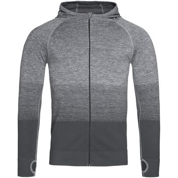 Stedman Active Sports Seamless Raglan Jacket Mens - Lt Grey Transition