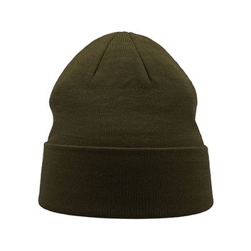 Atlantis|Atlantis Green Beanie Organic Cotton With Turn Up