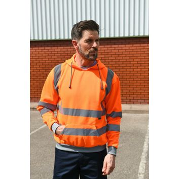 Korntex High Vis Premium Hood Sweat - Orange