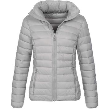 Stedman Active Outdoor Padded Jacket Ladies - Light Grey
