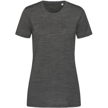 Stedman Active Sports Intense Tech Ladies T-Shirt - Anthra Heather
