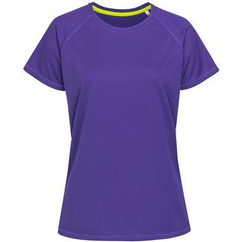 Stedman Active Sports Raglan Mesh Ladies T-Shirt - Deep Lilac