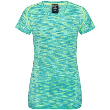 Stedman Active Sports Seamless Ladies Raglan T-Shirt - Kiwi Melange