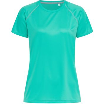 Stedman Active Sports Team Raglan T-Shirt Ladies - Bahama Green