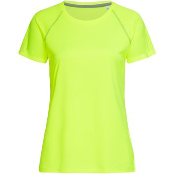 Stedman Active Sports Team Raglan T-Shirt Ladies - Cyber Yellow