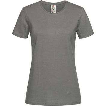 Stedman Classic Organic T-Shirt Crew Neck Ladies - Real Grey