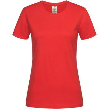 Stedman Classic Organic T-Shirt Crew Neck Ladies - Scarlet Red