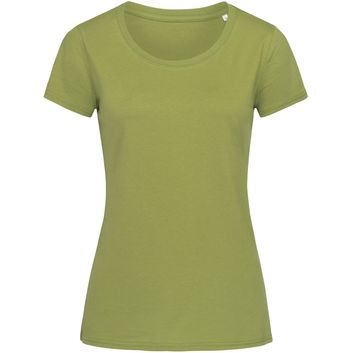 Stedman Green Urban Janet Organic Crew Neck T-Shirt Ladies - Earth Green