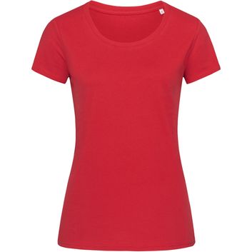 Stedman Green Urban Janet Organic Crew Neck T-Shirt Ladies - Pepper Red