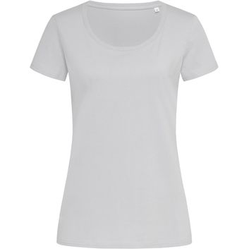 Stedman Green Urban Janet Organic Crew Neck T-Shirt Ladies - Soft Grey