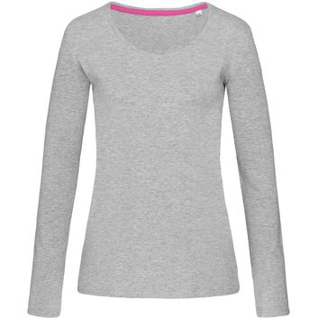 Stedman Stars Claire Long Sleeve T-Shirt Ladies - Heather Grey