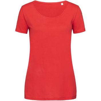 Stedman Stars Finest Cotton Ladies T-Shirt - Crimson Red