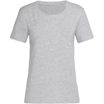 Stedman Stars Relax Crew Neck T-Shirt Ladies - Heather Grey