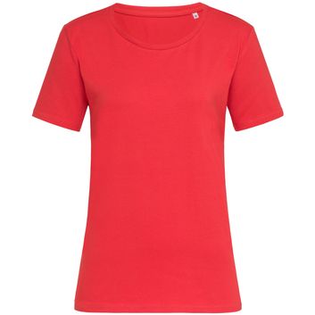 Stedman Stars Relax Crew Neck T-Shirt Ladies - Scarlet Red
