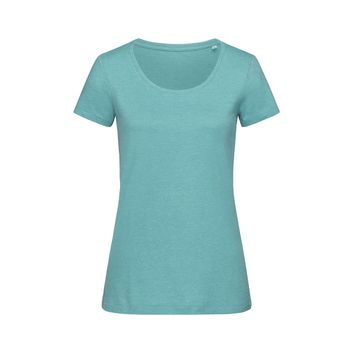 Stedman Stars Lisa Melange Crew Neck T-Shirt - Aqua Heather