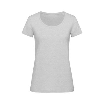 Stedman Stars Lisa Melange Crew Neck T-Shirt - Heather Grey