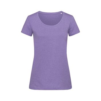 Stedman Stars Lisa Melange Crew Neck T-Shirt - Purple Heather