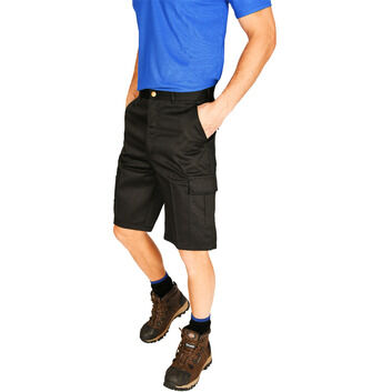 Absolute Apparel Workwear Cargo Shorts - Black