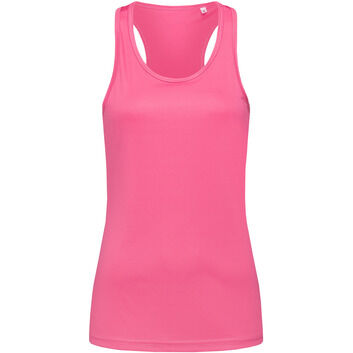 Stedman Active Sports Ladies Poly Sports Vest - Sweet Pink