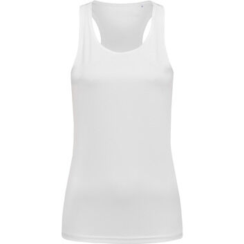Stedman Active Sports Ladies Poly Sports Vest - White