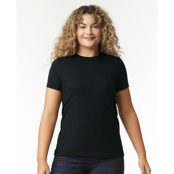 Gildan Softstyle CVC Ladies T-Shirt - Pitch Black