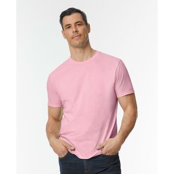 Gildan Softstyle Enzyme Washed T-Shirt - Charity Pink