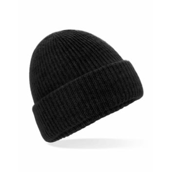 Beechfield  Cosy Ribbed Beanie Black Marl