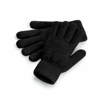 Beechfield  Cosy Ribbed Cuff Gloves Black Marl