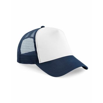 Beechfield  Junior Snapback Trucker French Navy/White
