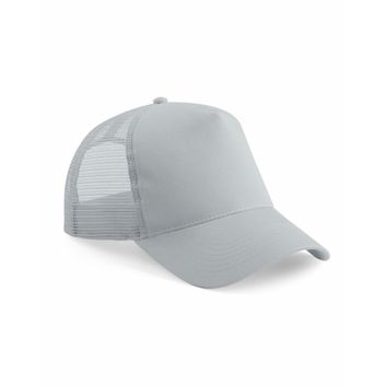 Beechfield  Junior Snapback Trucker Light Grey/Light Grey