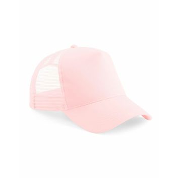 Beechfield  Junior Snapback Trucker Pastel Pink/ Pastel Pink