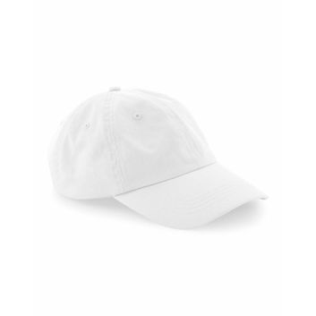 Beechfield  Organic Cotton 6 Panel Dad Cap White