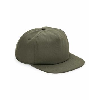 Beechfield  Organic Cotton Unstructured 5 Panel Cap Olive