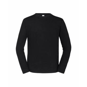 Fruit Of The Loom Men's Iconic 195 Premium Long Sleeve T Black