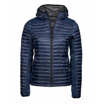Tee Jays Ladies' Aspen Crossover Jacket Navy/Navy Melange