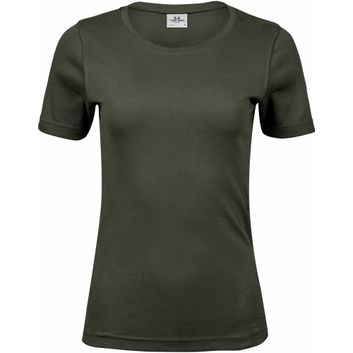 Tee Jays Ladies' Interlock Tee Deep Green