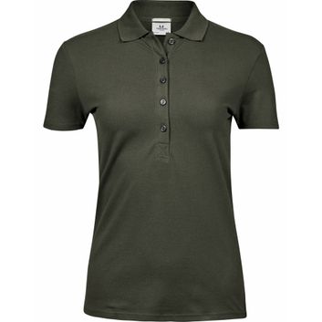 Tee Jays Ladies' Luxury Stretch Polo Deep Green