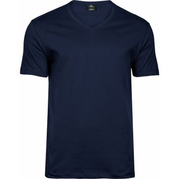 Tee Jays Men's Fashion V-Neck Sof-Tee Navy Blue